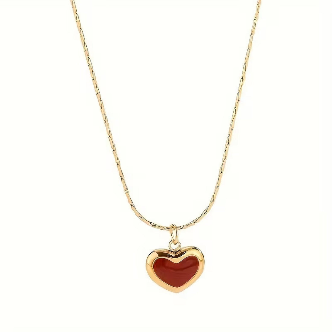collier red heart