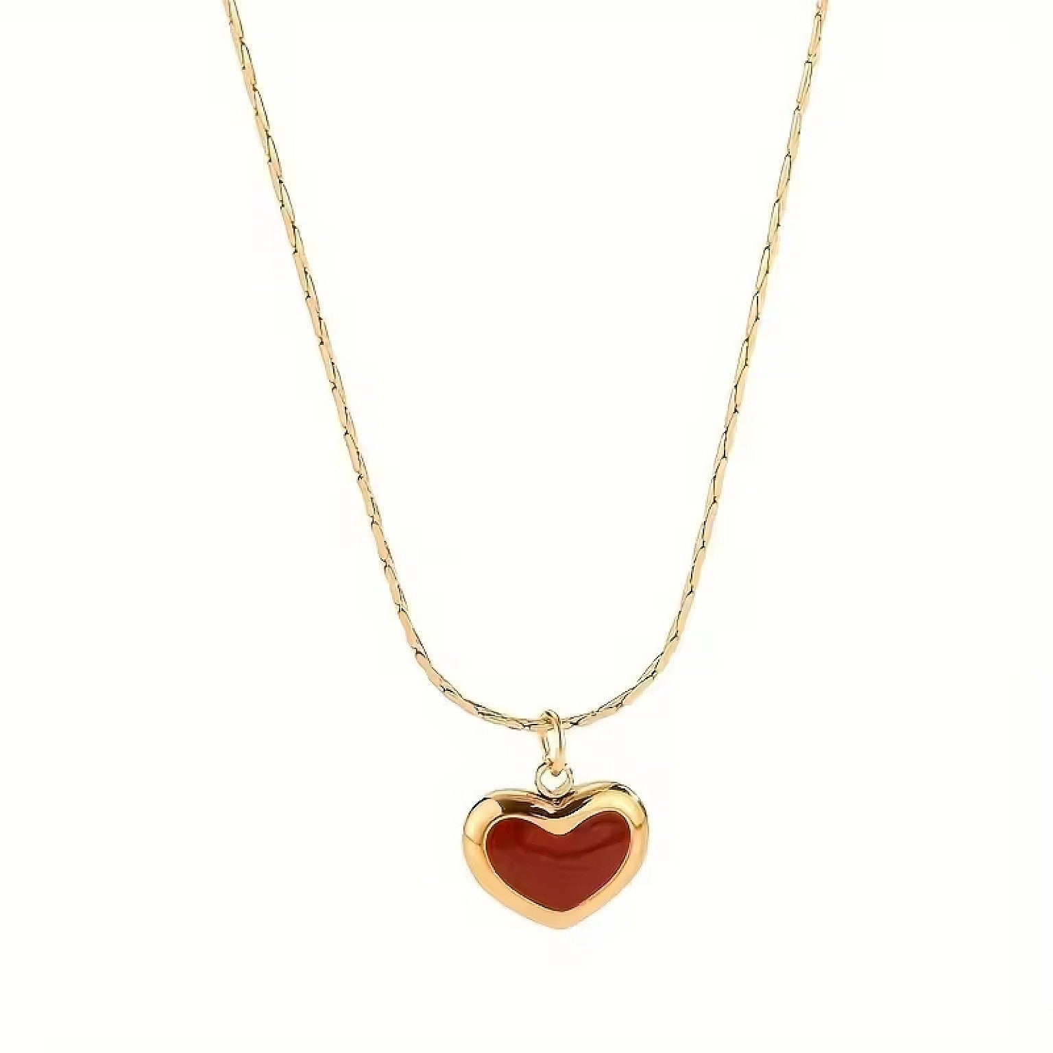 collier red heart